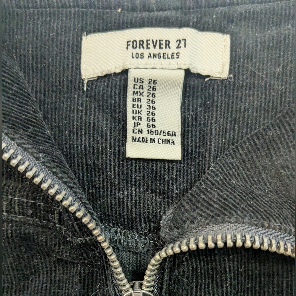 Forever 21 Black Mini Corduroy Skirt - Picture 5 of 6